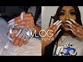 My First Nail Vlog! | Watch Me Get My EXTRA Long Nails Done! + Update