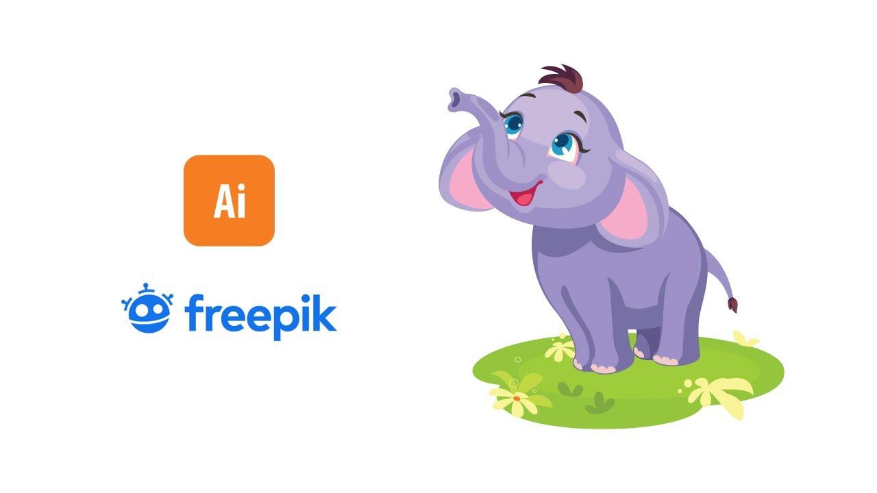 Elephant Vector | vector shape |  With adobe illustrator cc tutorial Free Reference By freepik.com