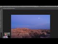 Processing Landscape Photos with the Moon (Photoshop)