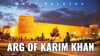 ARG OF KARIM KHAN IN SHIRAZ 2024 | WALKING TOUR VIDEO IN Zandiye government citadel  IN IRAN