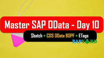 $Batch, CDS based OData with CRUD using BOPF & eTags in SAP OData