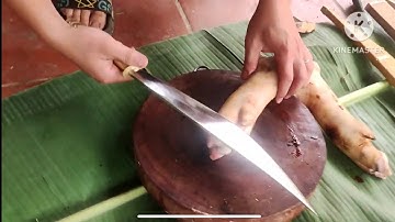 dao mèo truyền thống ∆ test chặt chân lợn