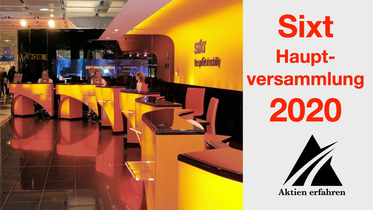 Sixt Hauptversammlung Leben Von Dividenden Www Aktienerfahren De Youtube