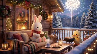 Jazz Lights in the Snow ☕ Lofi beats for study, focus, relax & sleep screenshot 1