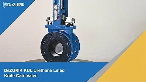 DeZURIK KUL Urethane Lined Knife Gate Valve