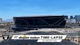 Watch the most recent time-lapse and drone footage of progress on
allegiant stadium which is 31 months into construction. visit
https://www.raiders.com f...