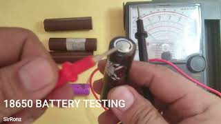 Testing Batteries With an Analog Multimeter  18650 BATTERY TESTING