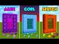 ALEX vs CORL vs SKETCH - DIMENSIONS in Minecraft! (The Pals)