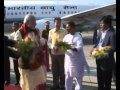 PM Modi's arrival at Agartala, Tripura