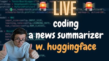 🔴 LIVE 🔴 Training a News Article Summarizer with HuggingFace