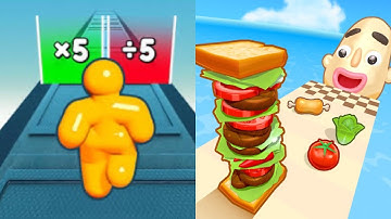 Tall Man Run | Sandwich Runner - All Level Gameplay Android,iOS - NEW MOD APK UPDATE GAMEPLAY 2023