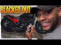 I blacked out my 2021 indian scout bobber  how to do a chrome delete on a 2021 indian scout bobber