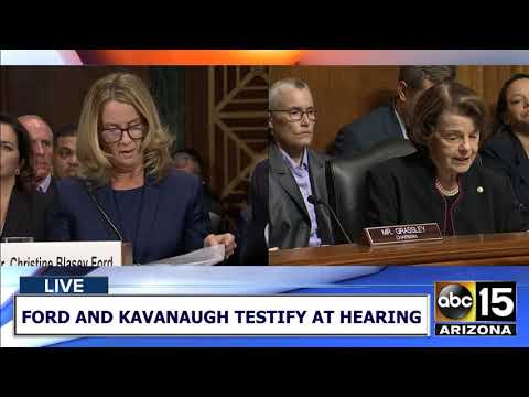 NOW:  Introduction of Brett Kavanaugh accuser Dr. Christine Ford