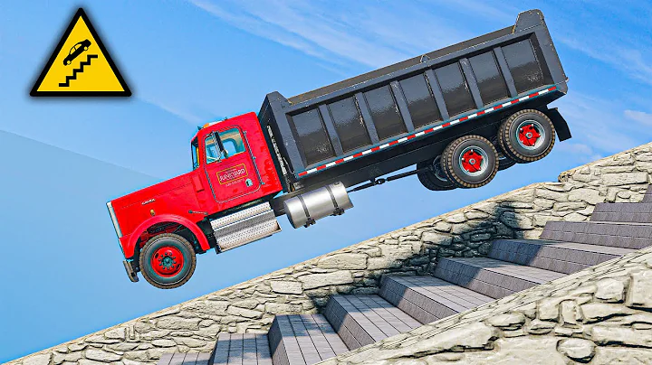 Cars vs Stairs #37 – INSANE Falls & Impossible Descents! (BeamNG.drive)