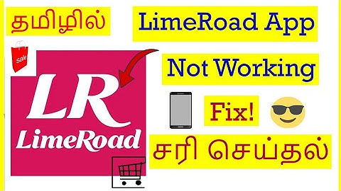 How to Fix Limeroad App Not Working Problem In Mobile Tamil | VividTech