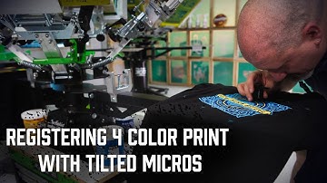 How To Register A 4 Color Print Using Tilted Micros | Riley Hopkins 250