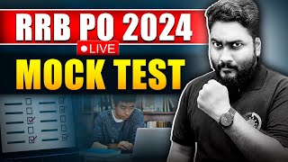 RRB PO Prelims 2024 LIVE Mock Test with Timer || Career Definer || Kaushik Mohanty ||