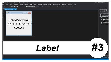 C# Windows Forms Tutorial #3 - Label