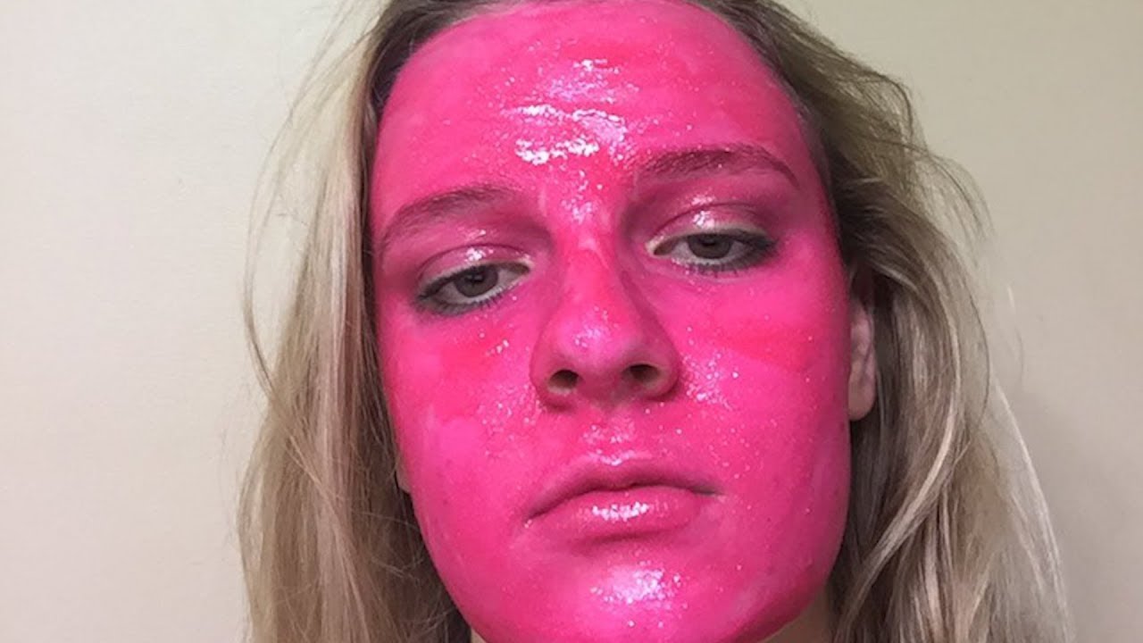 bestie did my face paint.. 💕 #pinkout #fypシ #foryoupage