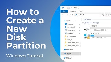 How to Create a Partition in Windows 10 & Windows 11 | Create New Drive (2024)