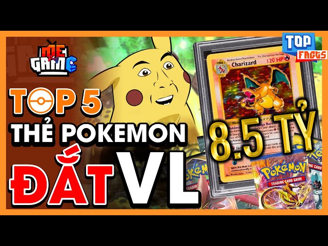 Top 5 Thẻ Pokemon Hiếm Và Đắt Nhất Thế Giới - 23 Tỷ 1 Thẻ | Megame - Youtube