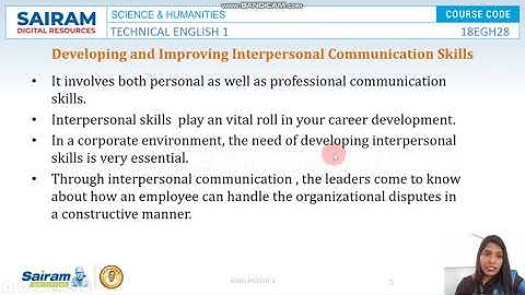 18GH28  Module 5 Interpersonal Communication Skills