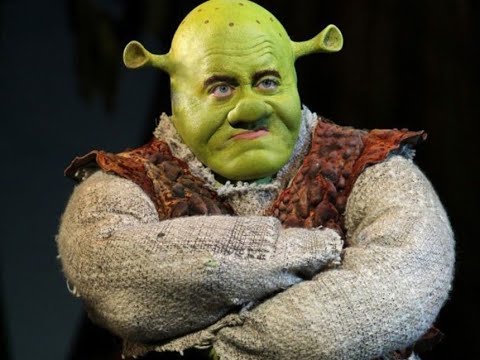 shrek but he aint the sharpest tool in the shed