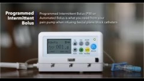Programmed Intermittent Bolus Mode on Nimbus PainPRO Post-Op Pain Pump