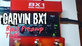 Carvin BX1 Bass Preamp | Test
