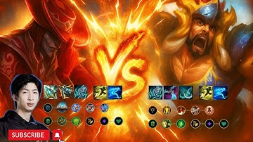 (vietsub)  Giáo án Twisted Fate Top Xiao Chao Meng  đối đầu Tryndamere