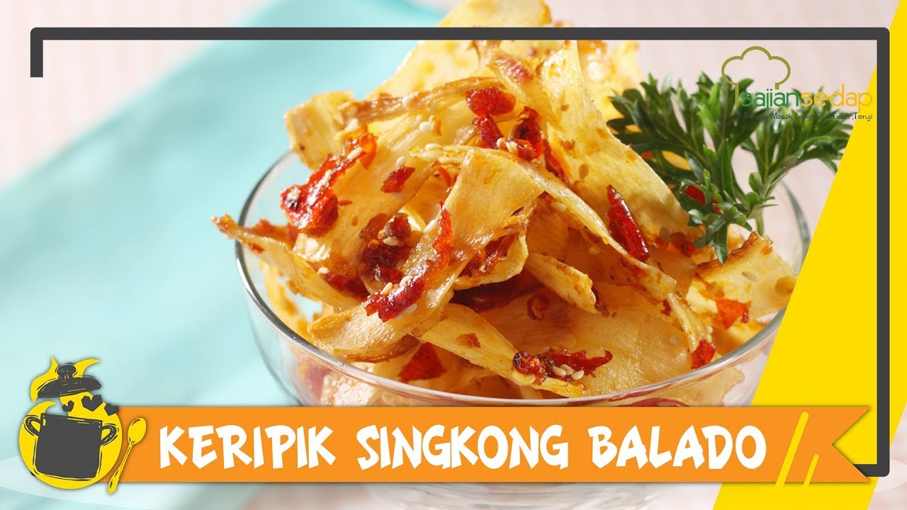 Resep Keripik Singkong Balado Pedas - YouTube