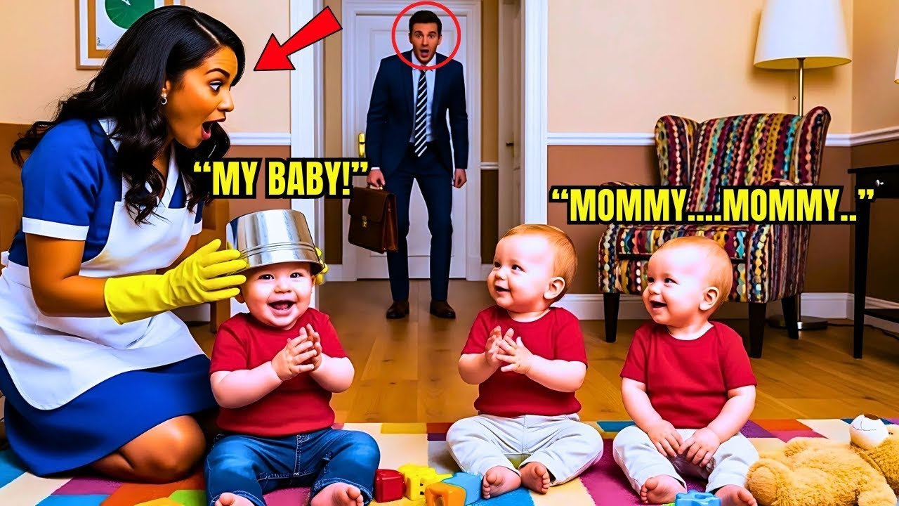 BILLIONAIRE CATCHES BLACK MAID DOING THIS TO HIS TRIPLETS—WHAT HE HEARD NEXT FROZE HIM AT THE D