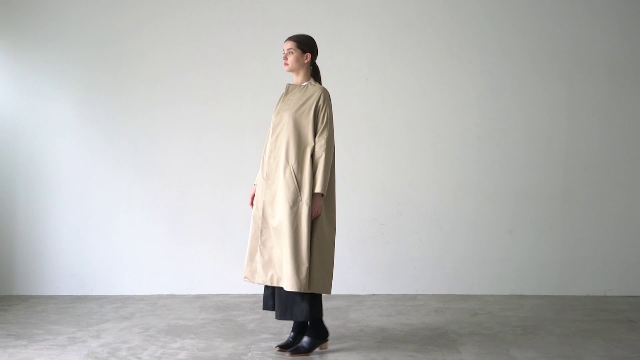 Mochi モチ spring coat(supima cotton×silk) [ms21-co-02/beige]