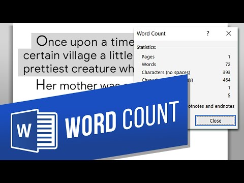 Video: 4 Ways to Count the Word Count in Microsoft Word