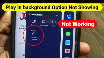 Infinix Play in Background Option Not Showing Problem  | Play in Background Missing  problem
