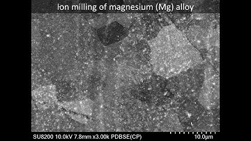 [Materials] Ion milling of magnesium (Mg) alloy