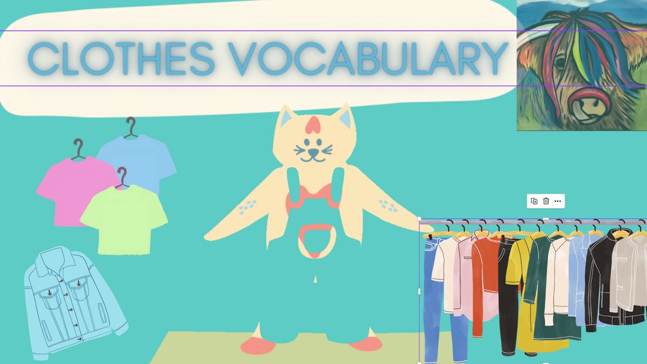 Clothes vocabulary. What is it? What are they? It's a dress. They are