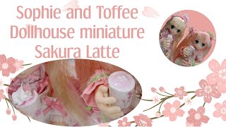 Sophie and Toffee April Premium Elves box dollhouse miniature Sakura Latte