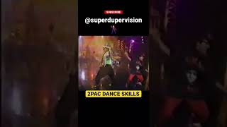 Tupac wearing all red showing dance skills while performing with Digital Underground #shorts