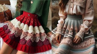 Crochet Skirt With Beautiful Shirt ( Sharing Ideas) // #Crochetando #Crochetskirts