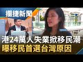 港人大逃殺開始？香港逾24萬人失業 街道變鬼城掀移民潮 在台港人火線曝移民首選台灣原因...│王偊菁 呂捷主持│【攔捷新聞】20201218│三立iNEWS