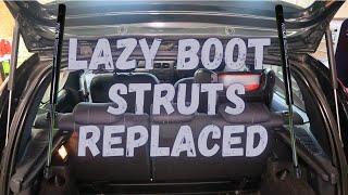 How To Change Gas Boot Struts - Renault Clio 2 by Sockets And Sideburns 2,772 views 2 years ago 5 minutes, 41 seconds