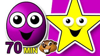 "Grapes & Shapes" Collection | Kids Learning Video Compilation | Teach Fruit, Learn Shape Names