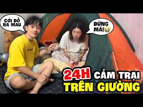 2 FISH CHALLENGE 24H CAMPING IN BED WITH LOVER