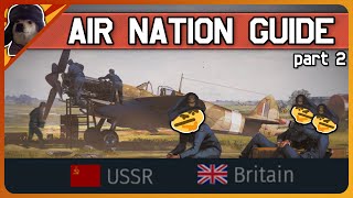 Air Nations In War Thunder Explained Part 2 - Ussr Uk War Thunder Plane Countries Guide