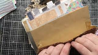 Button sewing technique for junk journals
