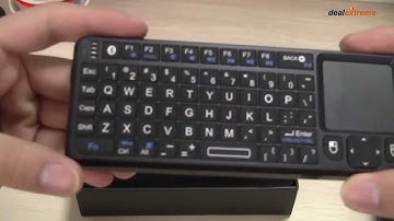 RII RT-MWK02+ Mini Wireless Bluetooth Keyboard w/ Touchpad / Laser Pointer / Backlight - DX