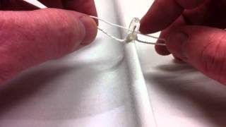 Attaching Cord Shroud to a Roman Shade