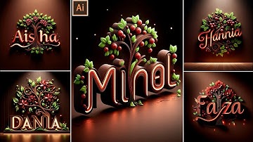 Unlock Viral AI Art Trends: Create 3D Name Photos with Bing Image Creator"