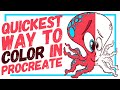 The Quickest Way To Color In Procreate (HINT- It’s Not the Paint Bucket Fill!)